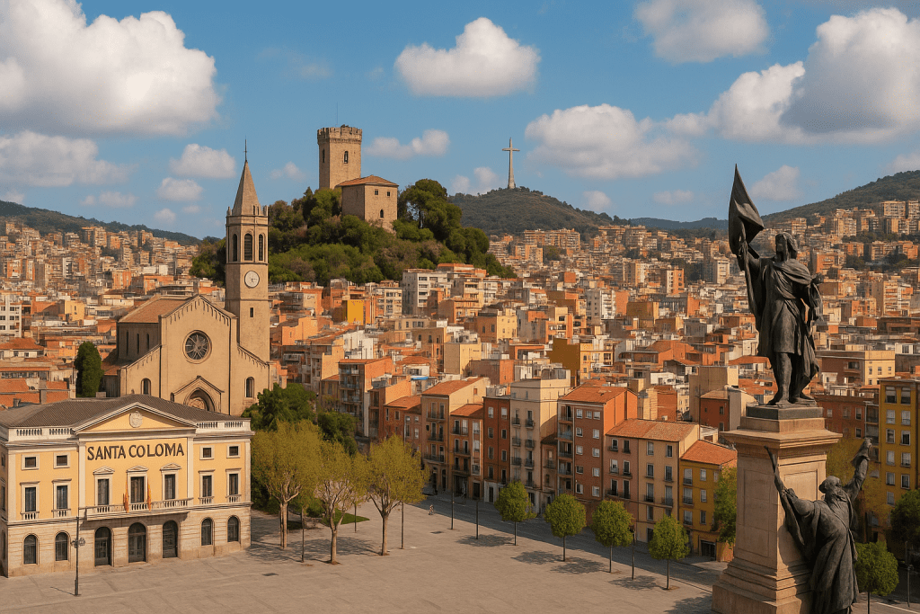 panoramica de donde actua la empresa de control de plagas en santa coloma de gramanet